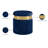 Yasmine 15.5" Wide Velvet Round Standard Ottoman-935379768
