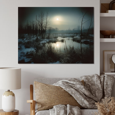 Photographie noir et blanc «Winter Tree I» sur toile