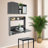 Wall Mounted Solid Wooden Rectangular Bookshelf Folding Down Laptop Writing Desk Log Color-34383078