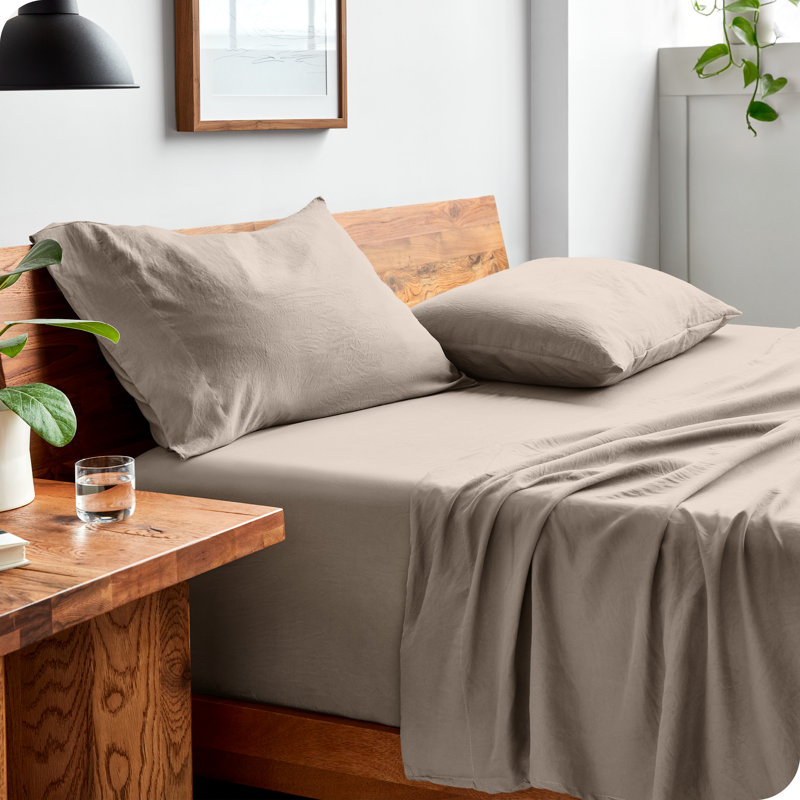 Microfiber Sham, Sandwash Pebble
