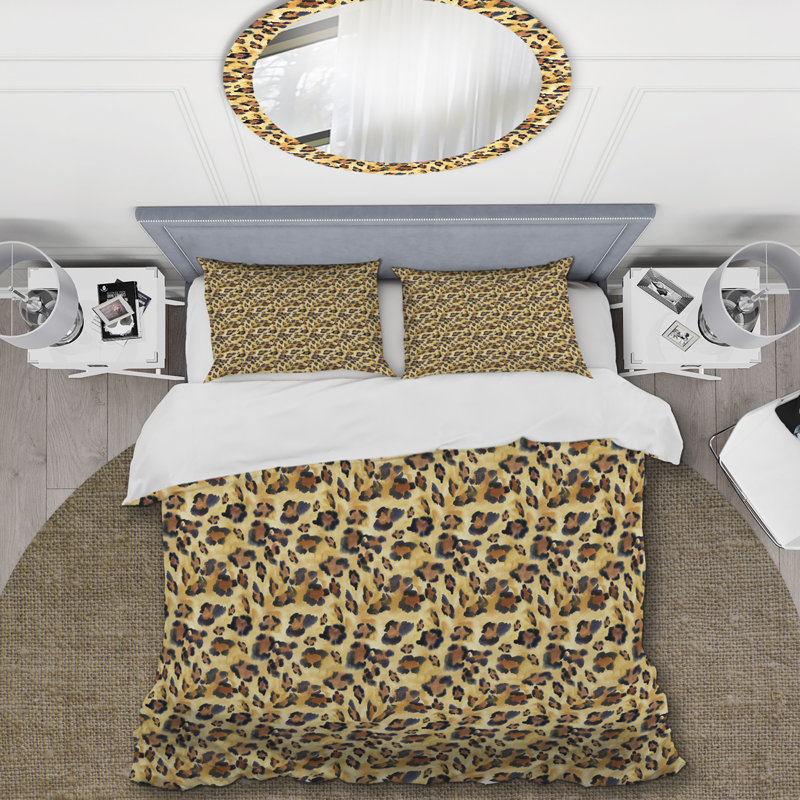 Ensemble de housse de couette en microfibre jaune / vert 3 pièces, Housse de couette pour très grand lit et 2 très