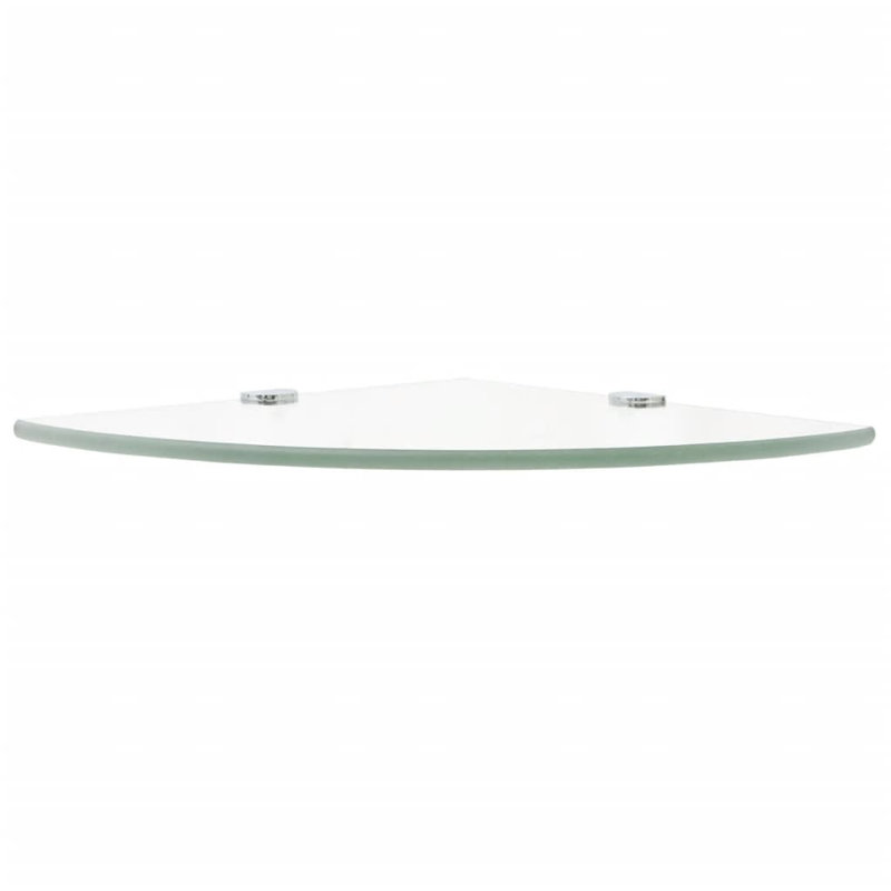 Tablette flottante en verre avec tablettes réglables, H 0,31 po x l 9,8 po x P 9,8 po