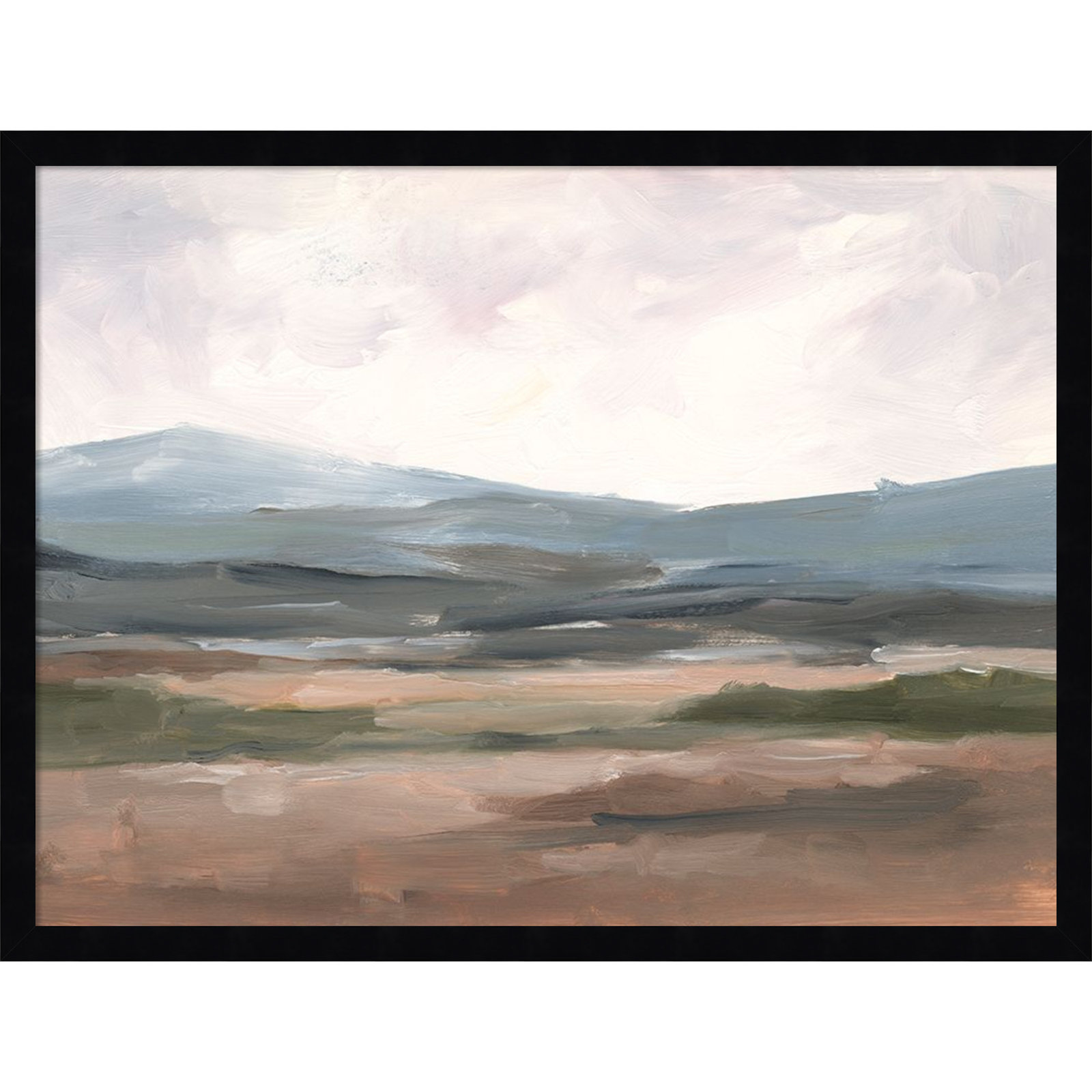 Ethan Harper "Serene Mountain Study I" Print, Black, 19" H x 25" W