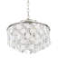Luminaire suspendu en nickel poli naturel Capiz-132572029