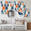 Orange And Blue Botanical Symphony I-1448851625
