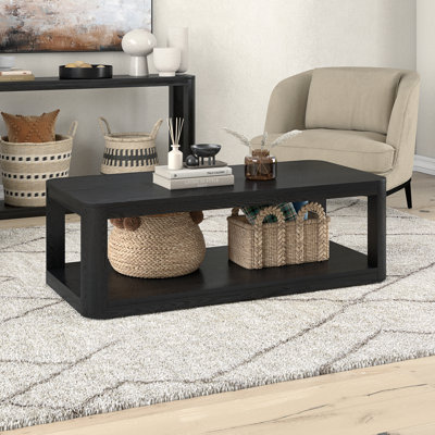 Analisia 47" Wide Rectangular Coffee Table in Alder