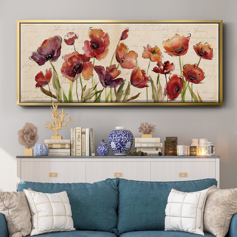 «Bow to Summer I», toile encadrée, H 20 po x l 50 po