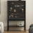 Black Solid Wood+Tempered Glass Display Cases