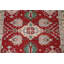 Tapis oriental géométrique rouge Kazak 10