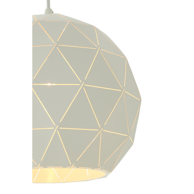 Cosima 1 - Light Single Pendant, Sandy White, Sandy White/White