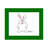 Personalized Bunny Rabbit Cartoon Caricature with a Mat, Ready to Frame-104371689
