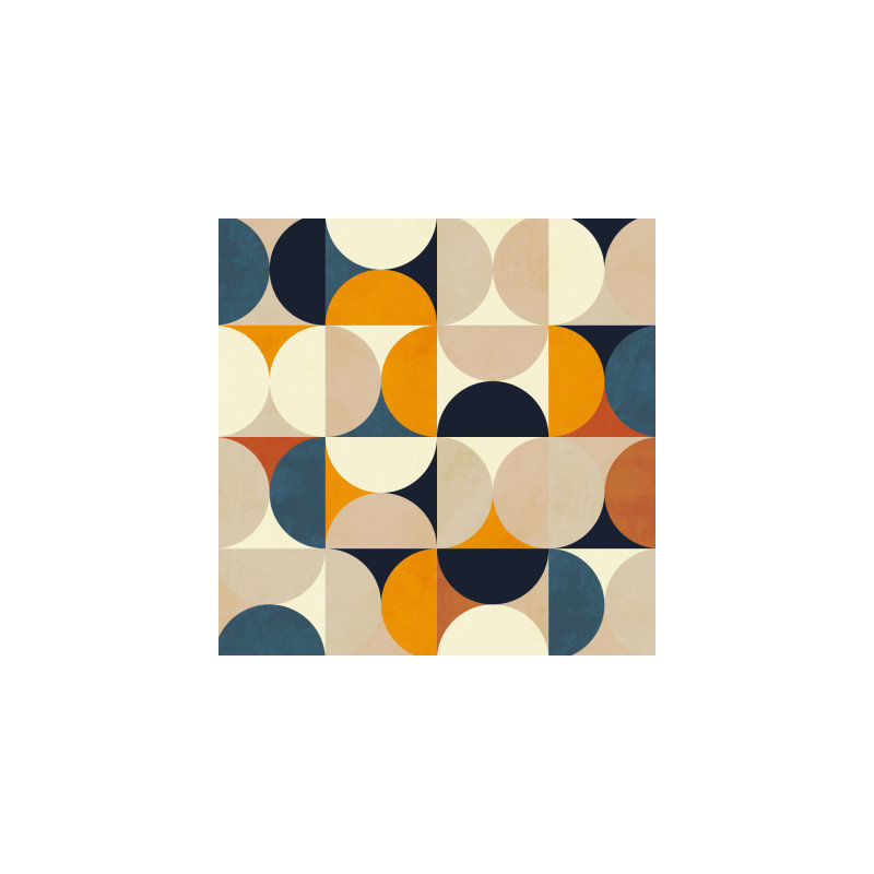 Wrapped Canvas Print, 76.2 cm H x 76.2 cm W, Taupe/Navy/Cream