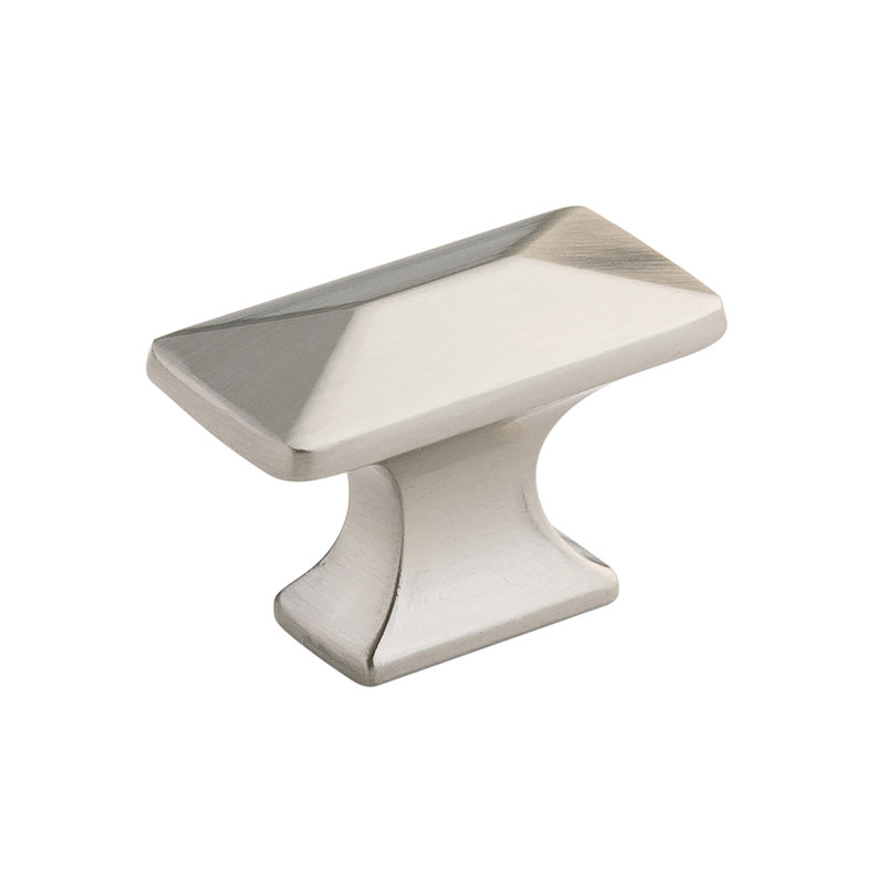 Poignée rectangulaire Bungalow Collection - 1-1 / 4 po x 11/16 po - nickel satiné - Quincaillerie transitionnelle et côtière pour tiroirs et armoires