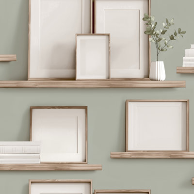 Cadre vert avec tablettes Frame