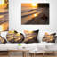 Seascape palmiers sur fond du coucher de soleil-29342906-29342910