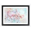 Japanese Cherry Tree in Pink in Abstract - Framed Print-55770572-55770573