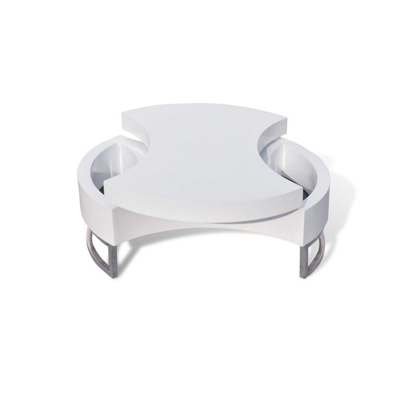 Table basse avec rangement Frame, H 12,8 po x L 13,7 po x l 31,5 po