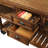Juran Rectangular Kitchen Cart in Distressed Chestnut