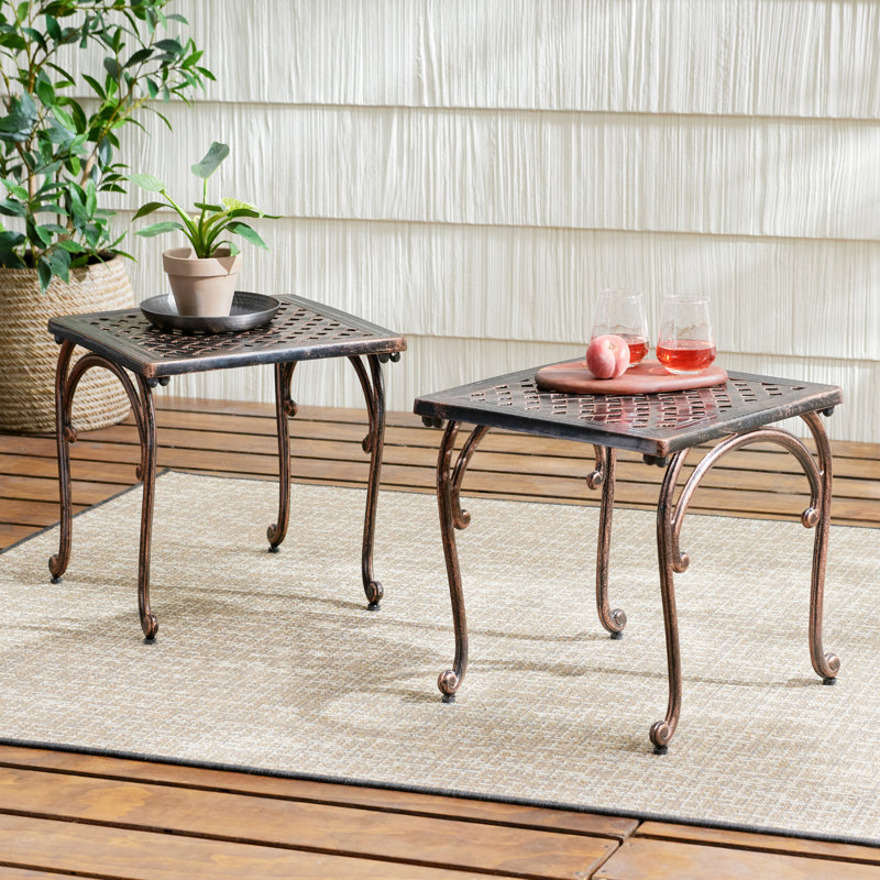Table d'appoint en aluminium Quitaque