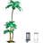 Faux Palm Tree in Metal Freestanding-1130263394