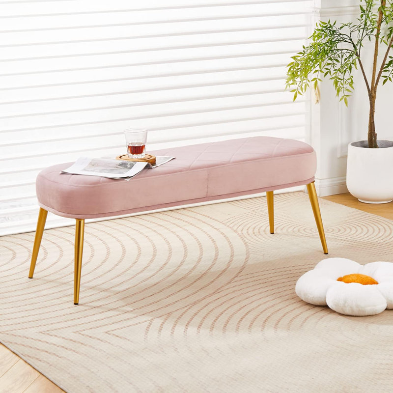 Rayfe Velvet Upholstered Bench