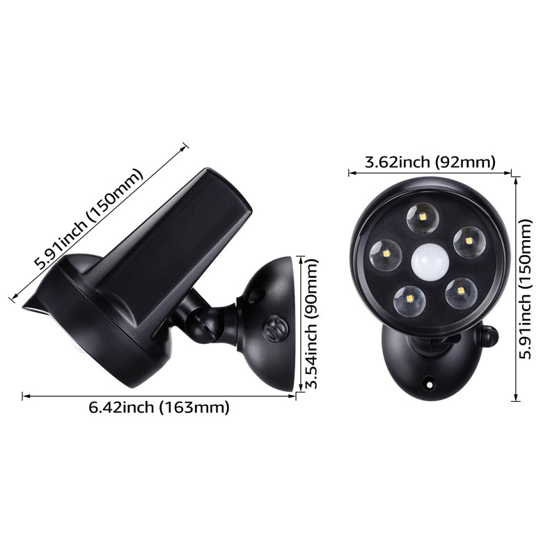 CCTV Camera LED Solar Power Security Light Dusk to Dawn Battery Operated Outdoor