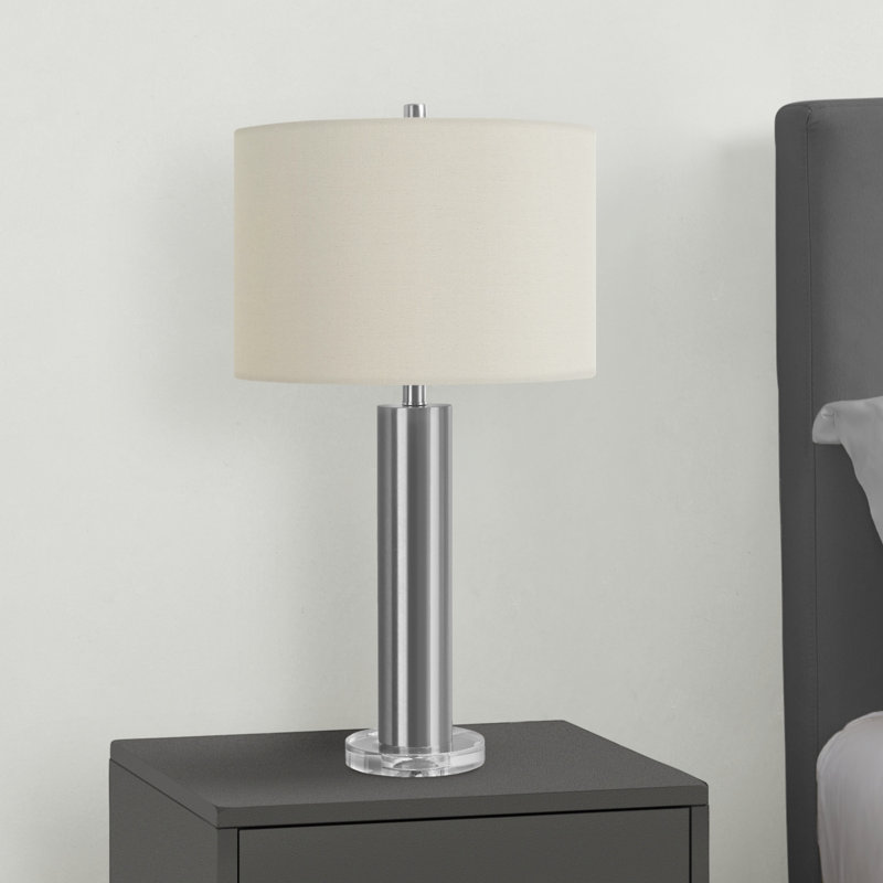 Lighting, 28"H, Table Lamp, Silver, Ivory