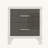 Elegant High Gloss Nightstand With Metal Handle-138913787