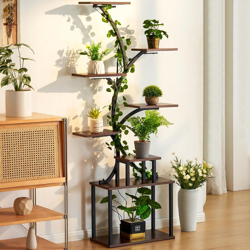 Support pour plante d'intérieur avec lumière de croissance