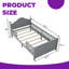 Lit plateforme convertible pour enfants avec garde-corps de sécurité, conception à profil bas et rangement sous le lit - Assemblage facile, structure en bois massif-220060677-220060674