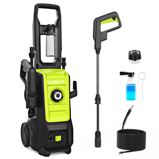 Steelite Electric Pressure Washer, 3500 PSI, Max 2.25 GPM Portable Power Washer with Adjustable Nozzles, Extended Hose & Power Cord, Efficient Cleaning for Cars, Driveways, Patios, and Floor Cleaning