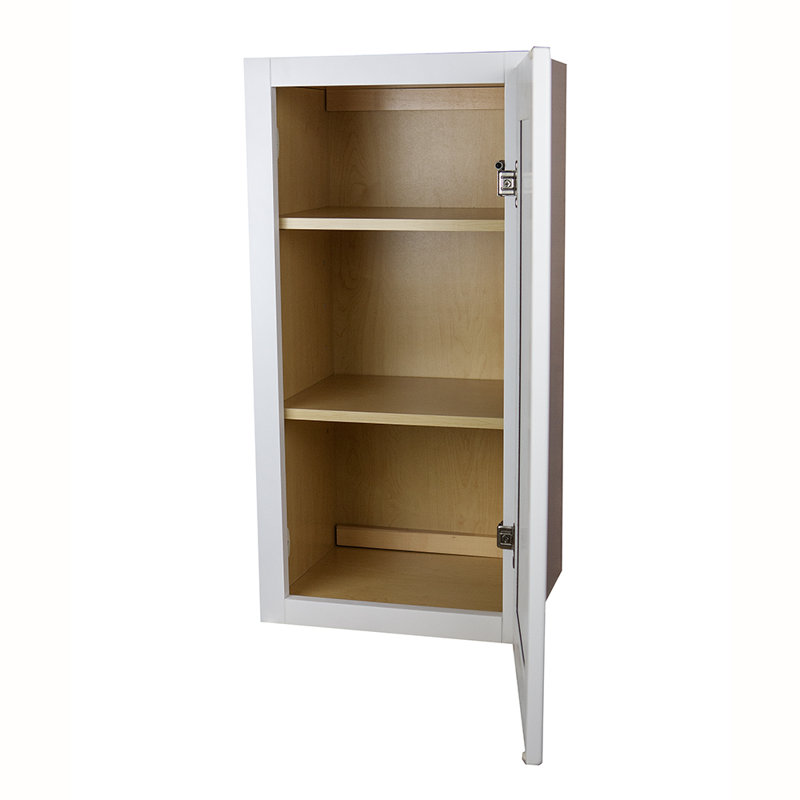 Ransom White Shaker Wall Cabinets, 36" H x 12" W x 12" D