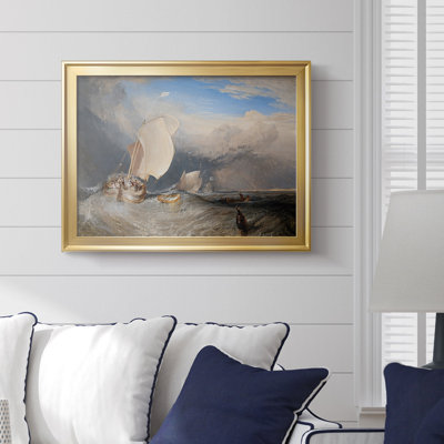 Bateaux néerlandais dans une tempête (la pièce de mer de Bridgewater) -J.M.W. Toile tendue avec châssis Turner, 1801
