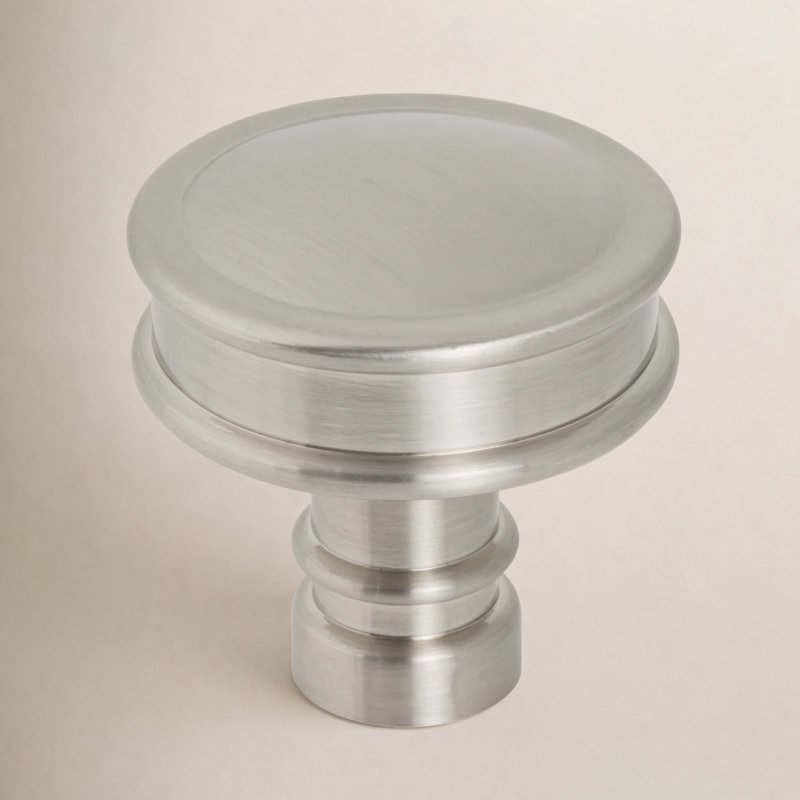 Cranford 1 1/4" Diameter Round Knob, Brushed Satin Nickel