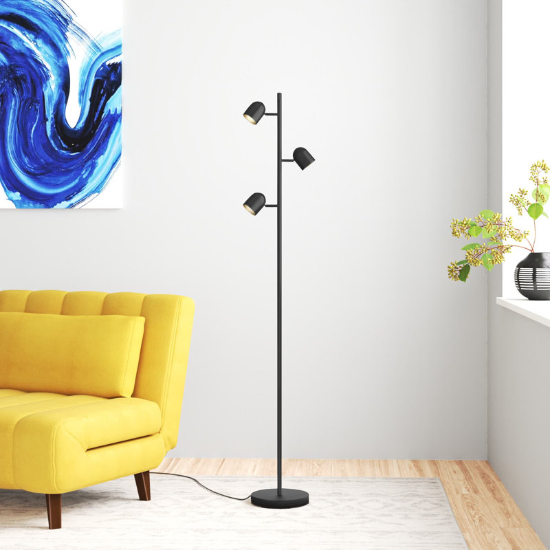 Girardi 63.25'' LED Tree Floor Lamp, Black