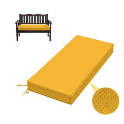 3" Thick Anti-Slip Bench Cushion For Indoor And Outdoor Use
