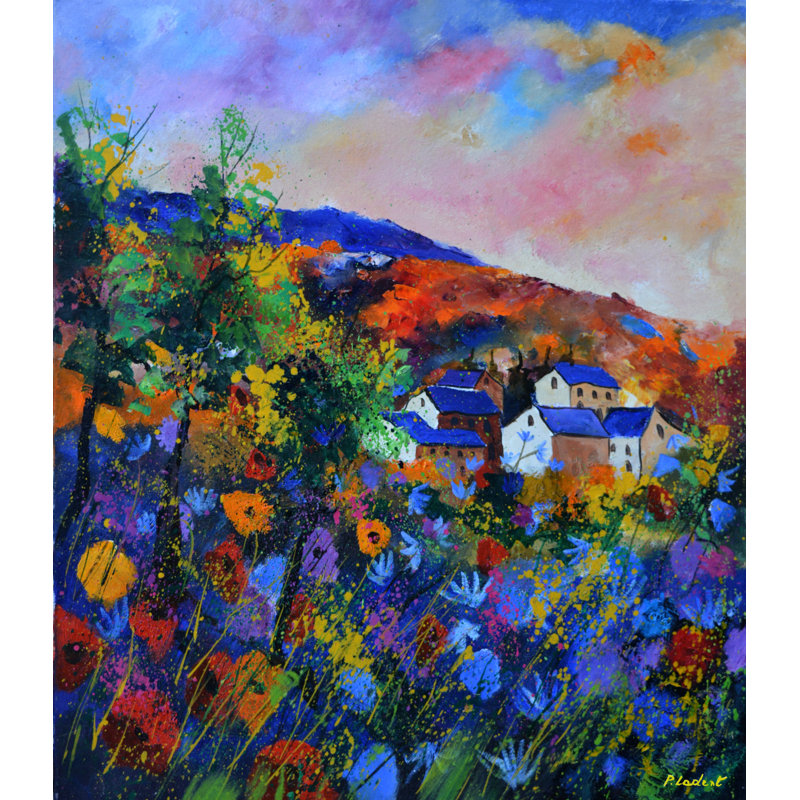 Wild Summer Flowers 67 Print by Pol Ledent, 21.25" H x 17.25" W x 0.875" D
