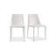 NORA PU DINING CHAIR WHITE-SET OF TWO-1807642531