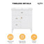Ensemble de meuble-lavabo autoportant 30 pouces en blanc avec lavabo en céramique-113450177
