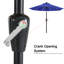 Cutshall Solar LED Market Umbrella with Tilt and Crank Lift-1931859124-1995405503