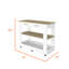 Brooklyn 46 Kitchen Island, Two Shelves, Two Drawers-744699174