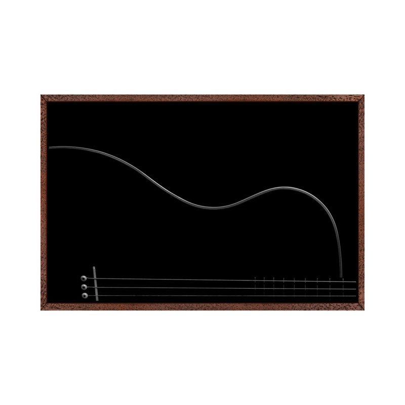 Curves by Nadav Jonas - Print on Canvas, 152.5 cm H x 101.5 cm W, Classic Brown Wood Framed