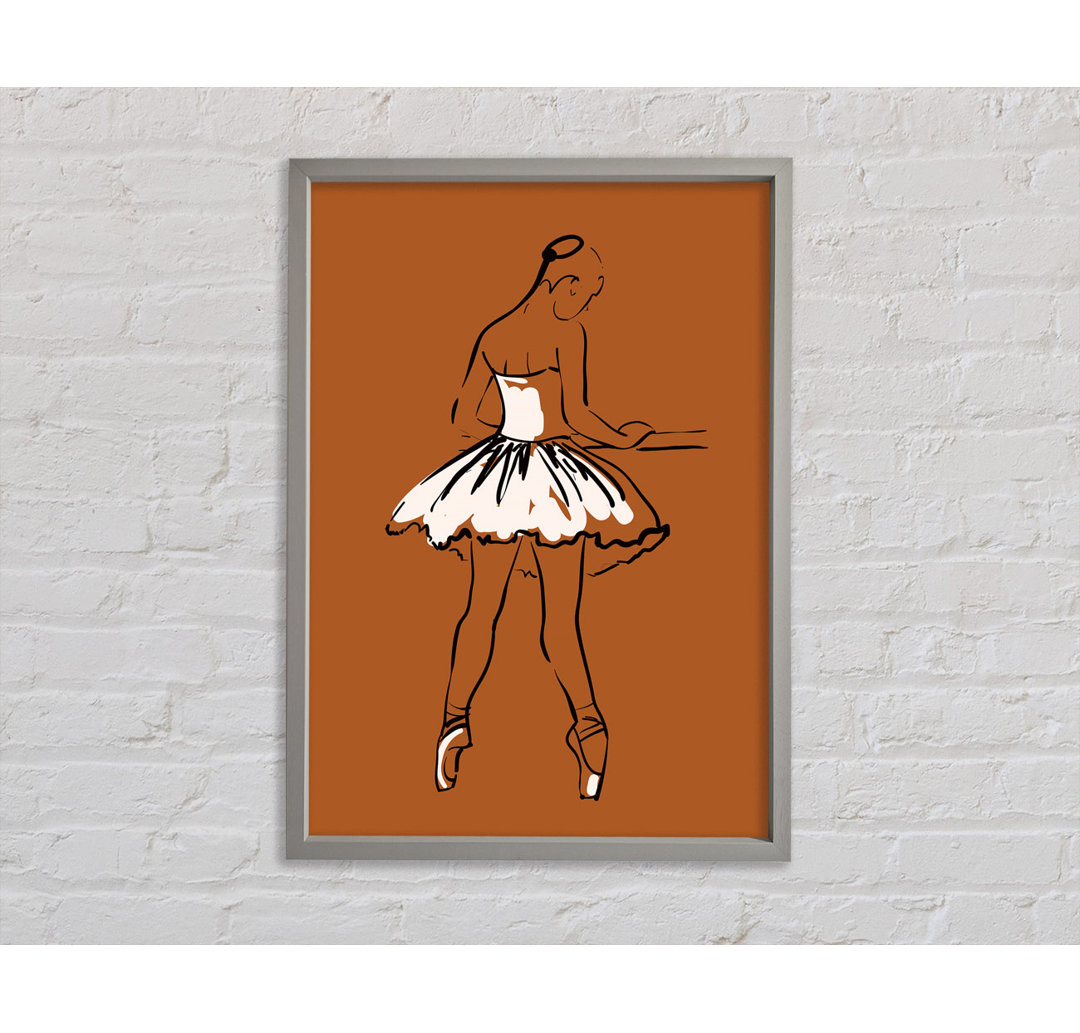 Brauner Ballerina 2 - Druck