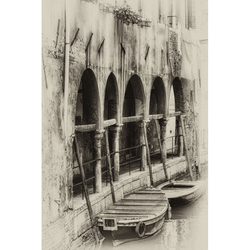 Hanging Laundry Sepia by Danny Head - Wrapped Canvas Print,  46cm H  x  30cm W  