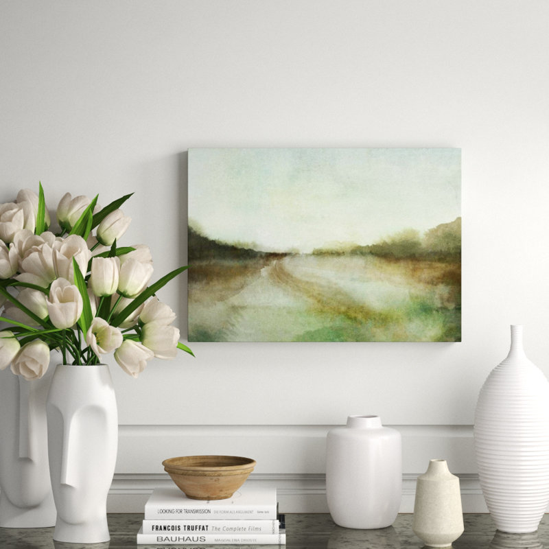 Scenery Landscape III Painting by Isabella Burton, Knife Gel, 24" W x 17" H x 1.5" D