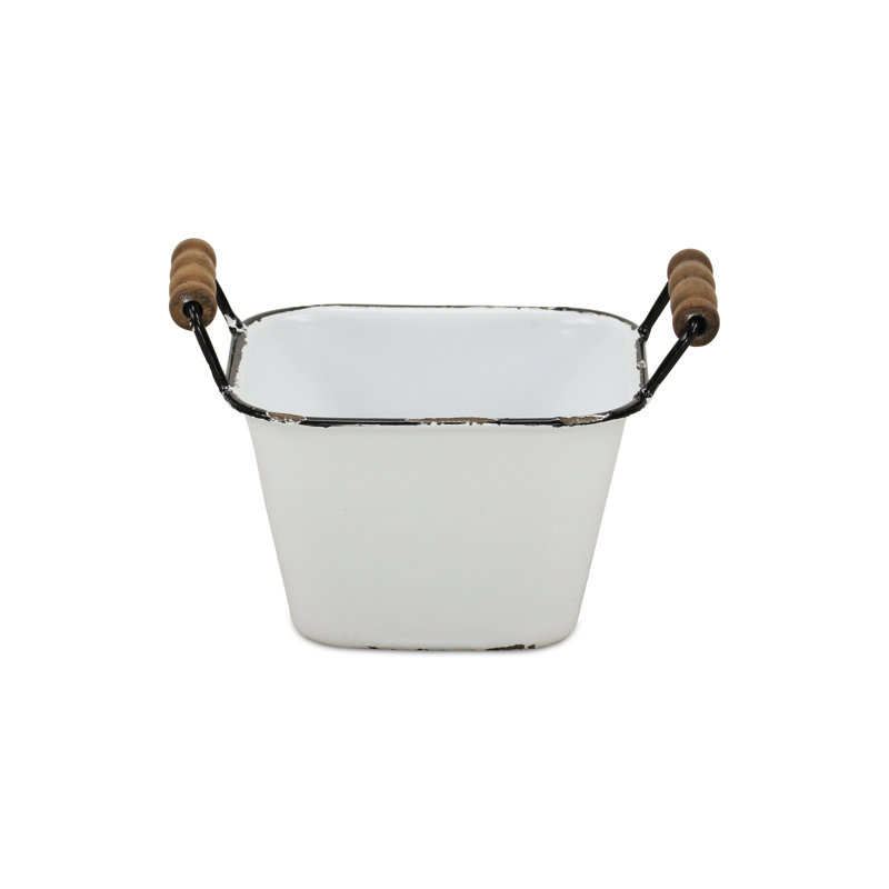 Gracie Oaks Decorative Bin, Black