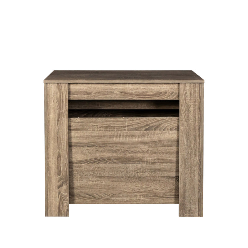 Console multifonctionnelle, extensible 118,50 po, construction, peu encombrante, brun, bureau extensible 118,83 po x 34,78 po x 31,62 po, maquillage, 119,02 lb