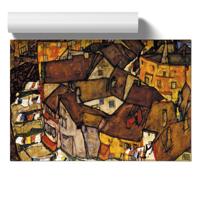 Crescent of Houses by Egon Schiele - Frameless Print