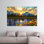 «Grand Teton Sunset», reproduction d'art sur toile, décor de paysage doré