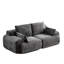 Gris 2 places pour animaux de compagnie compressés - Velours côtelé en mousse à mémoire de forme, très profond pour les espaces de vie, sans assemblage, rembourrage à haute résilience, siège de configuration personnalisable, velours côtelé, profond, gris, qualité-19449813